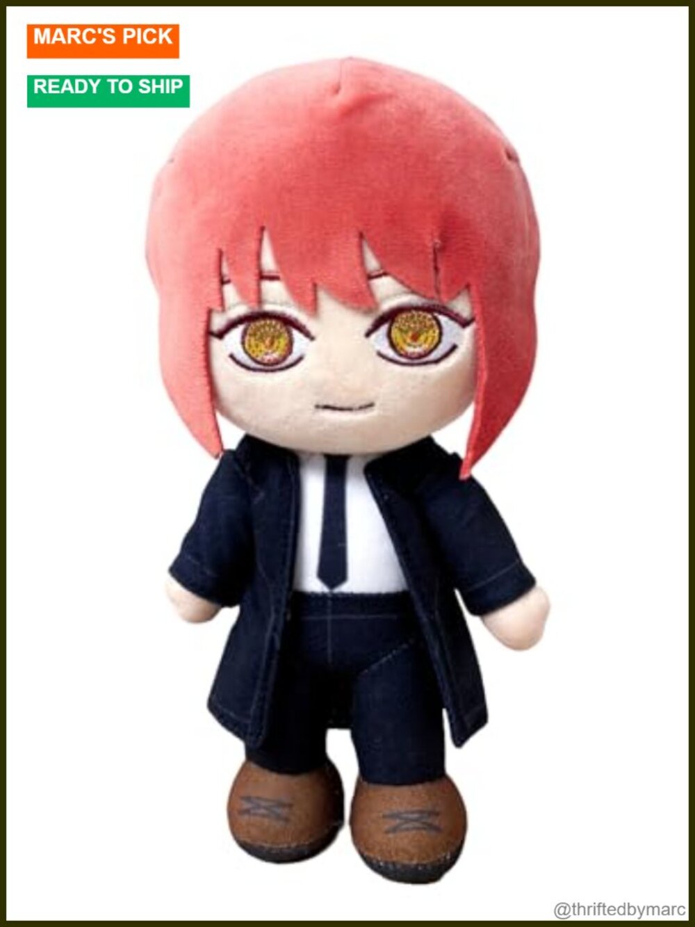 Chainsaw Man Makima Movable Limbs Plush 9in Anime Collectible Stuffed Toy